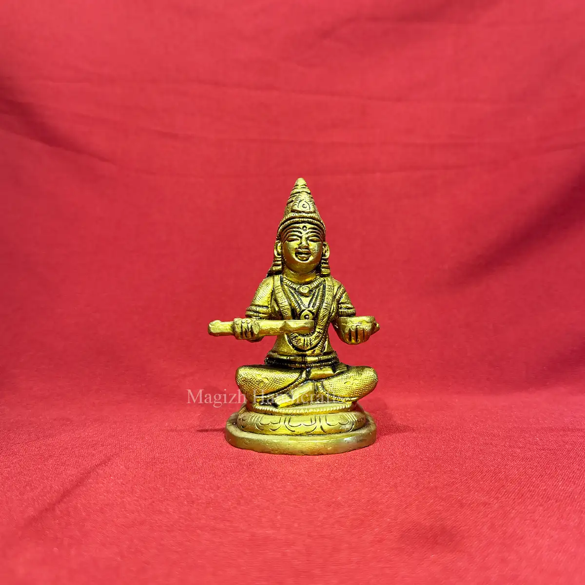 4.5 inches brass goddess Annapoorni devi idol - image 1