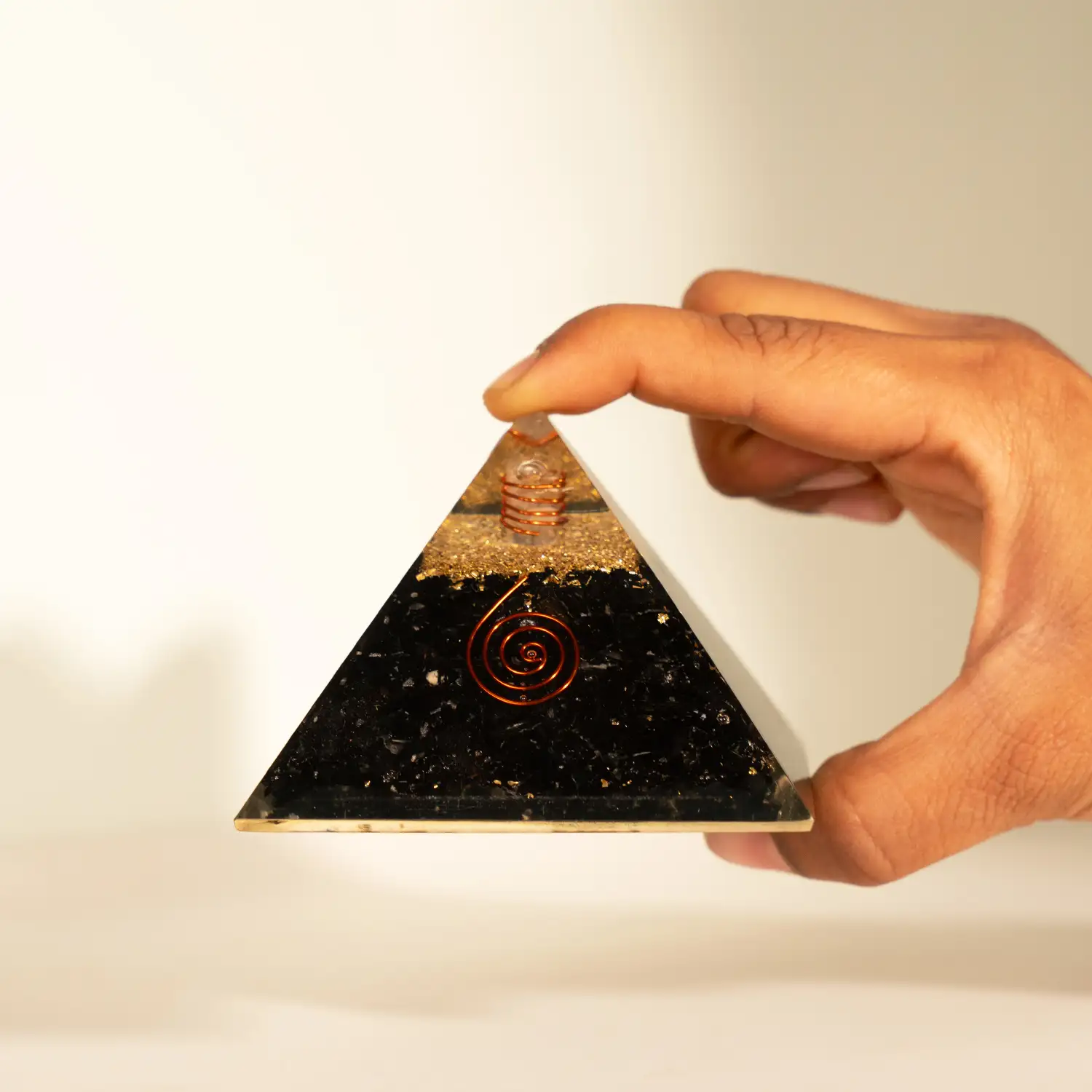 Black Tourmaline Crystal stone Pyramid - image 4