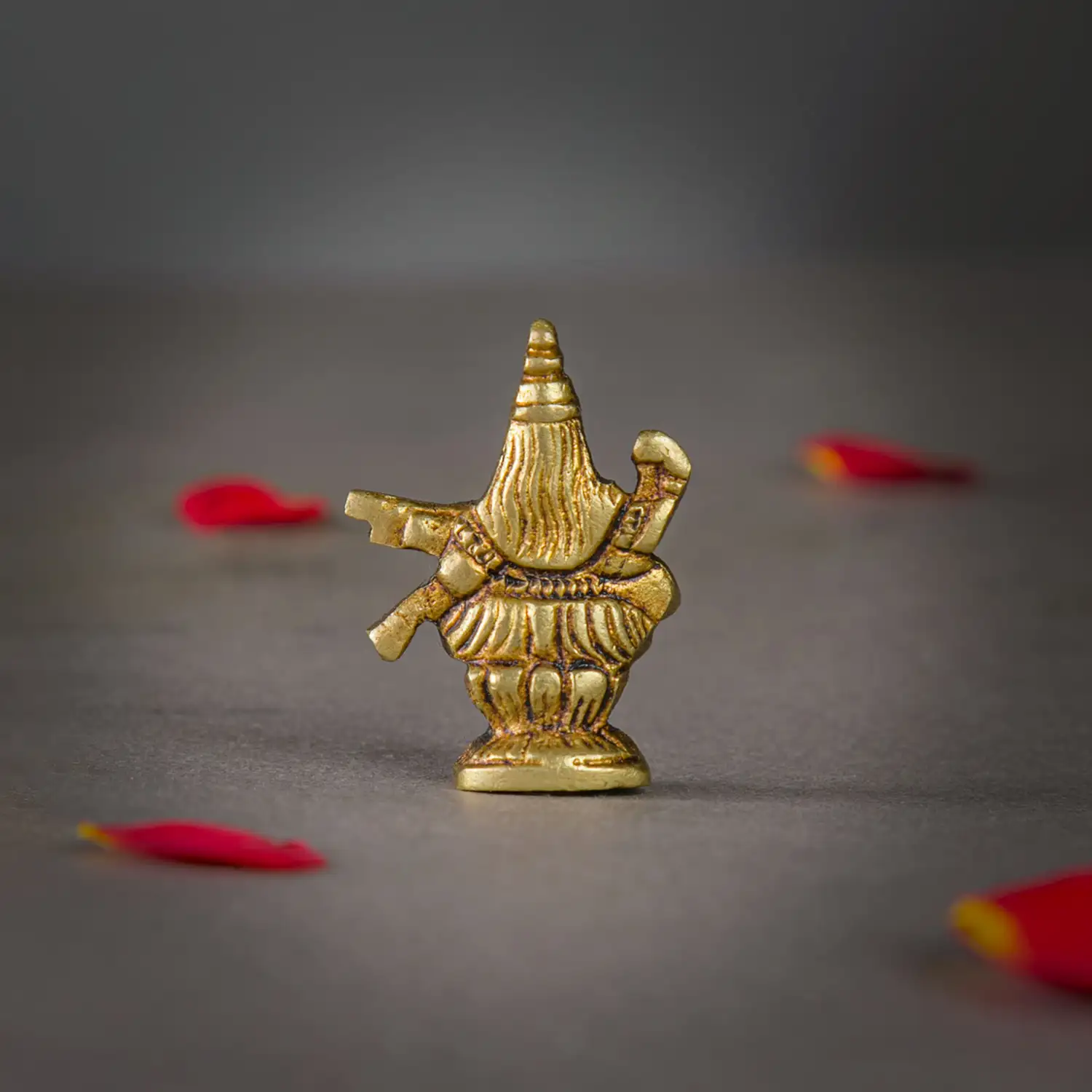 1.5 inches Brass Saraswathi miniature idol SC - image 3