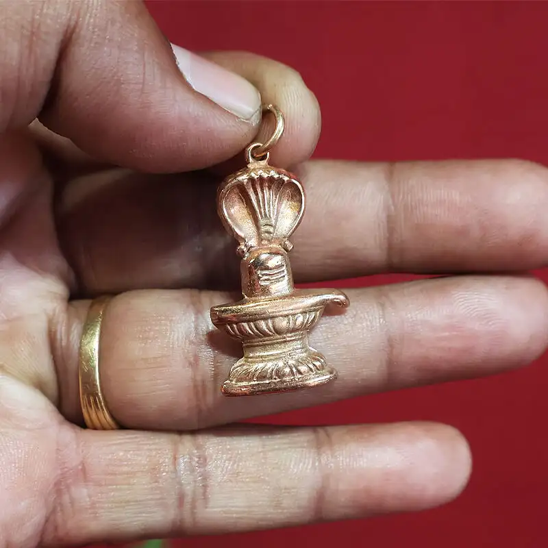 Snake Siva Lingam Aimpon Pendant