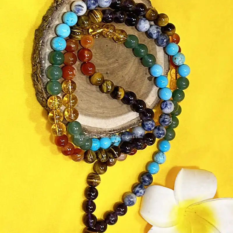 8mm 7 Chakra Crystal Mala