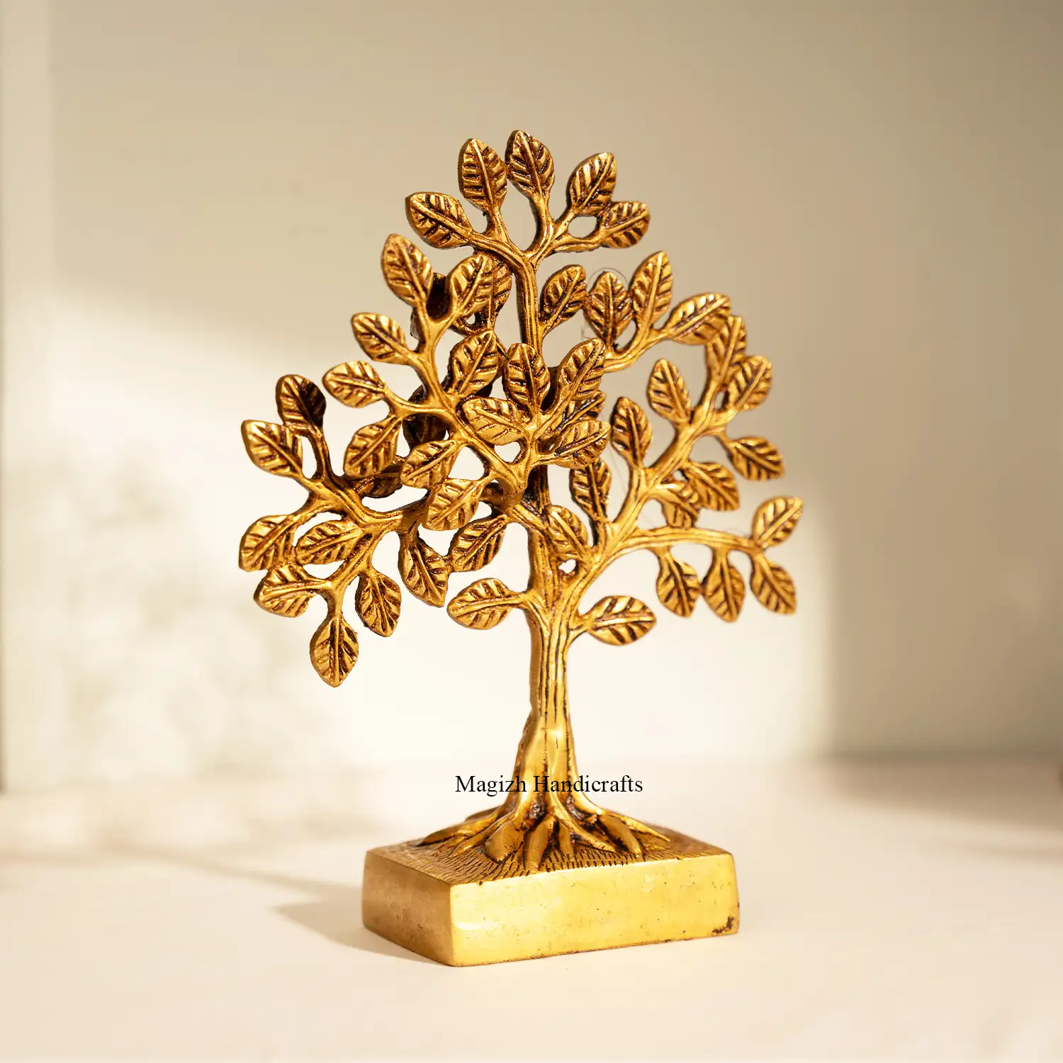 8 inches Decorative Brass Tree of Life Idol - image 3