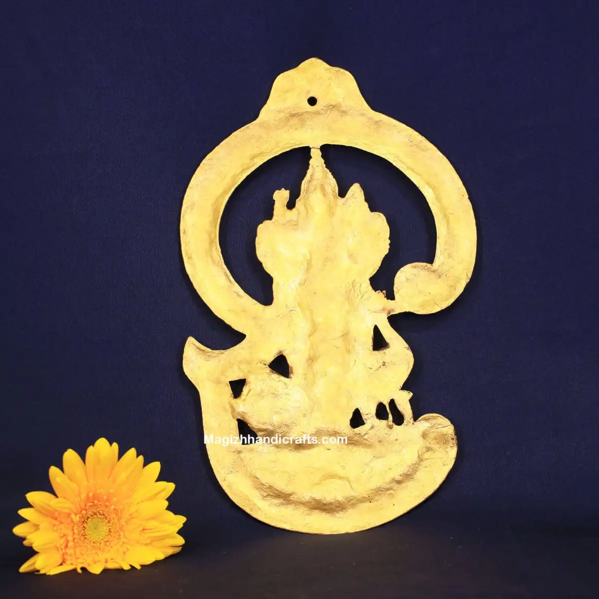 Brass OM Murugan wall hanging - 13.5 inches - secondary