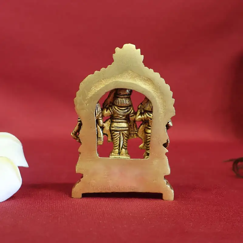 3 inches Brass Ram Darbar idol - image 3