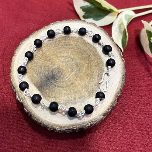 Original Silver 100% Karungali Bracelet 6mm - secondary