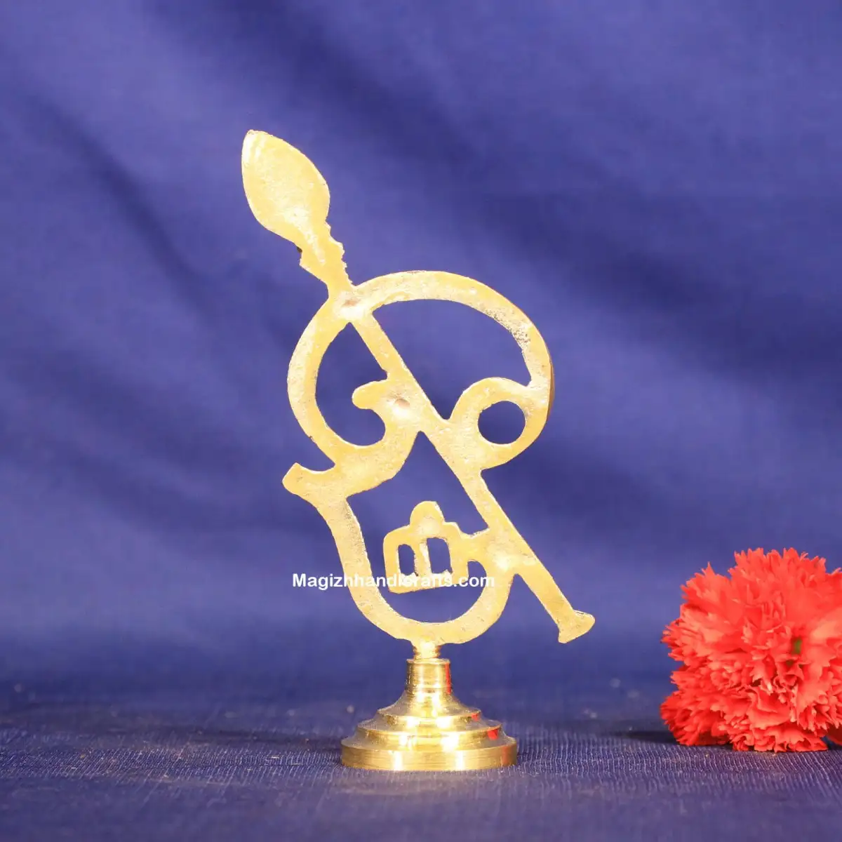 Brass Murugan OM Vel round base - 5 inches - secondary