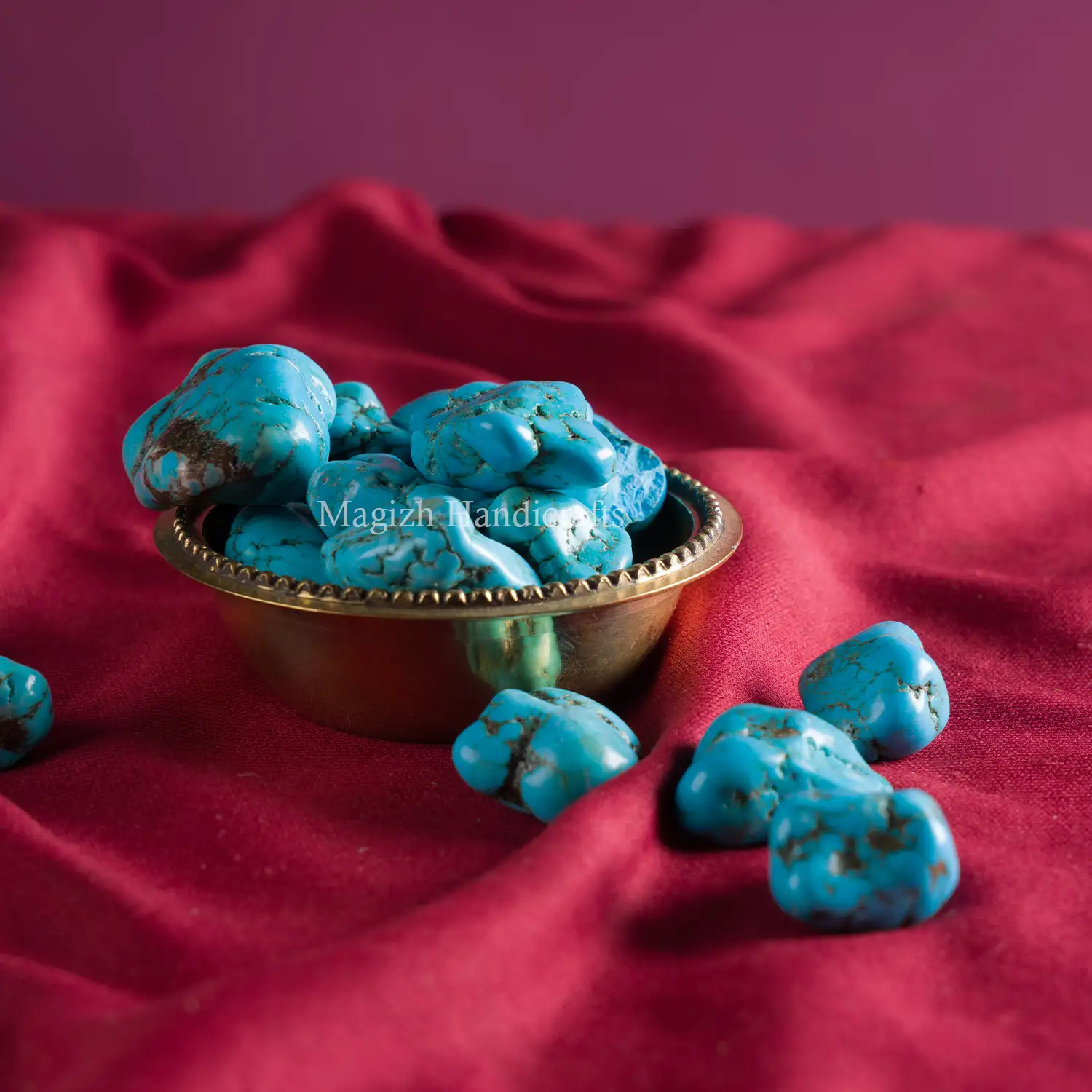 Turquoise tumble stones - image 1