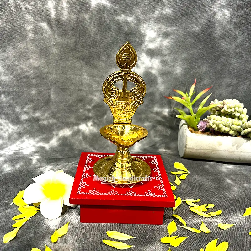 Brass New Om vel Murugan vilakku