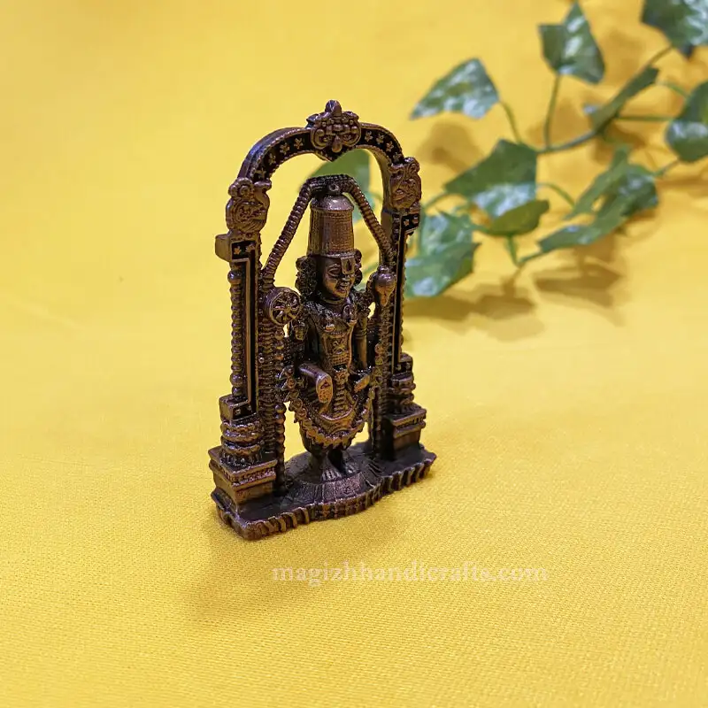 2.5 inches Copper Frame Lord Balaji idol - secondary