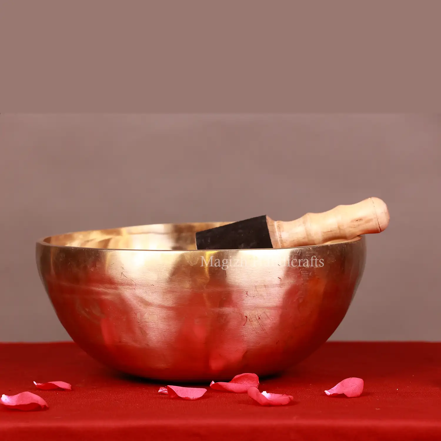 12 inches Hand made Bronze singing bowl - image 2
