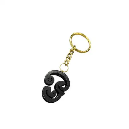 Original Karungali Ebony Wood Om Key Chain