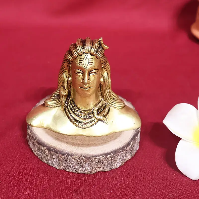 2.5 inches Brass Aadiyogi without Base idol - secondary