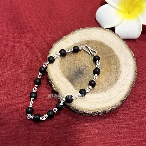 Original Silver 100% Karungali Bracelet 6mm - image 3