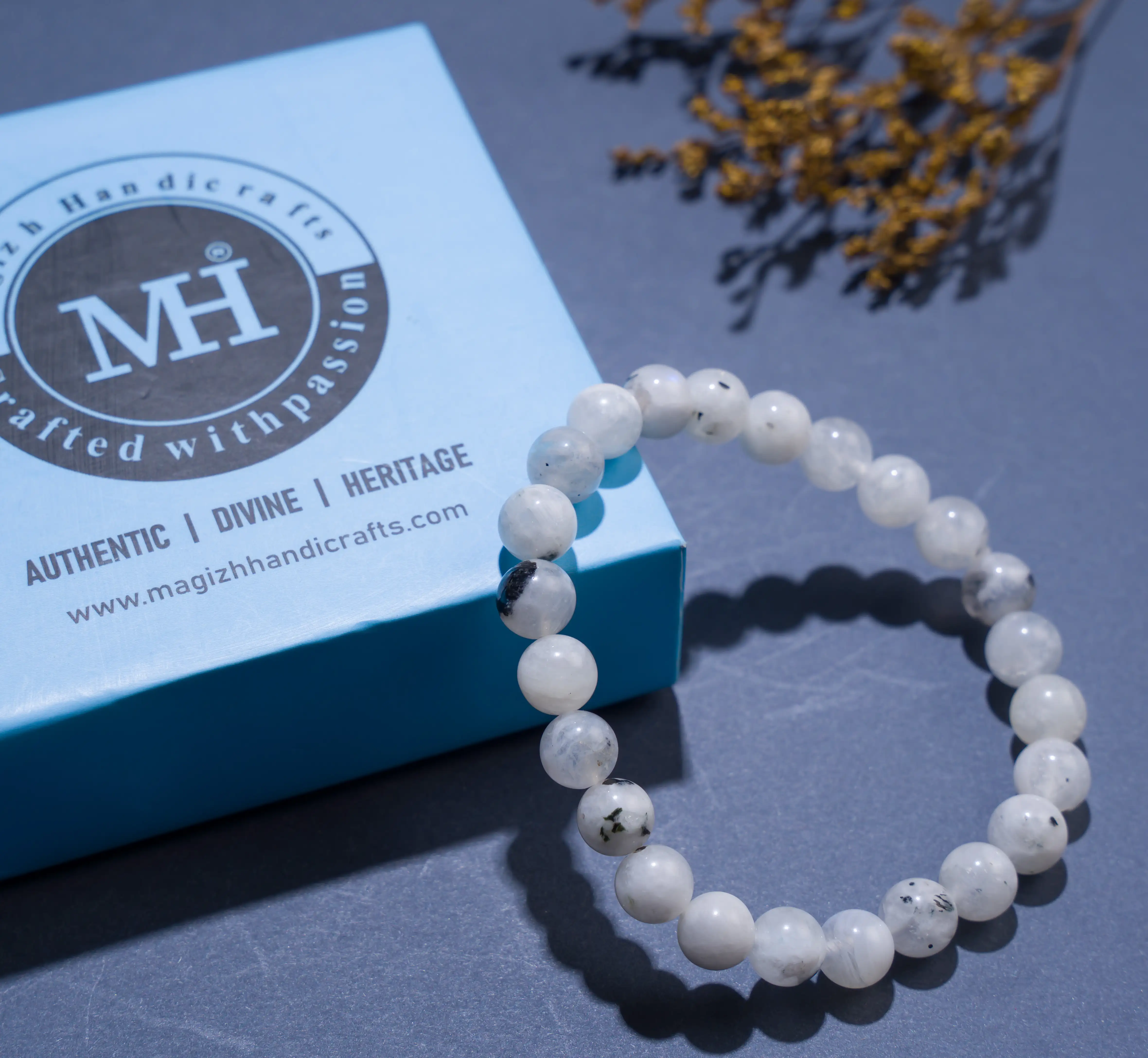 8mm Moonstone Crystal Bracelet - image 3