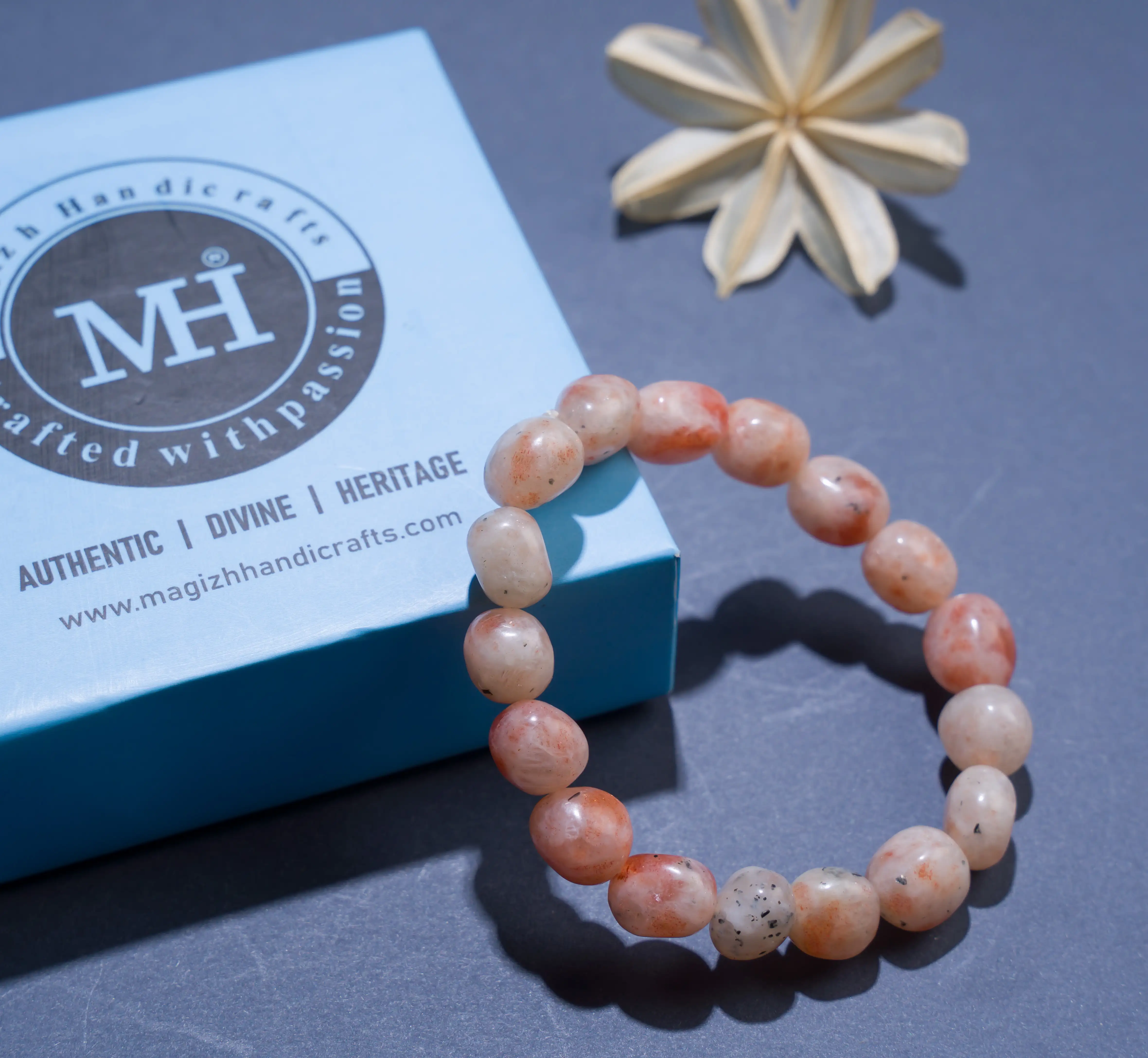 Sunstone crystal Tumble bracelet - image 3
