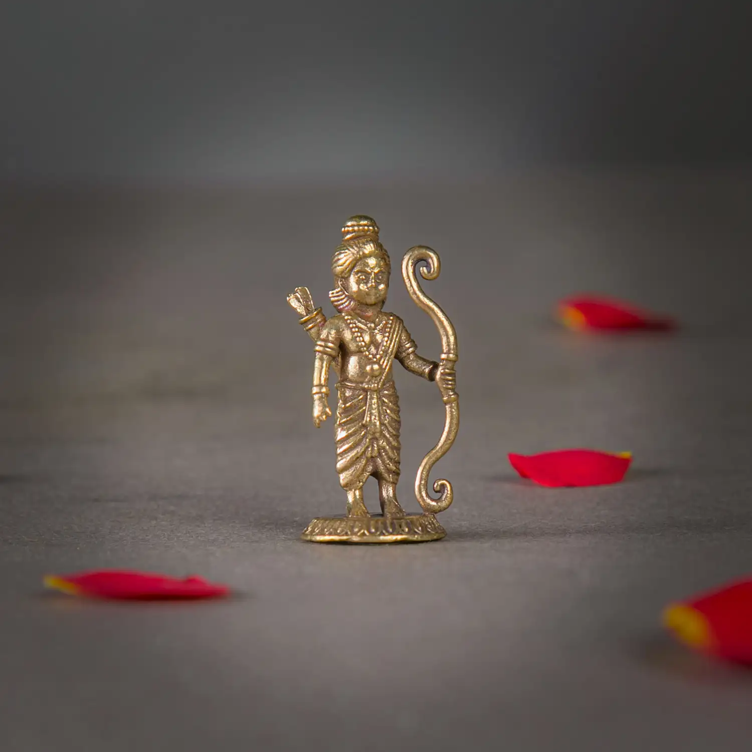 1 inch Brass Mini Standing baby god Ram idol