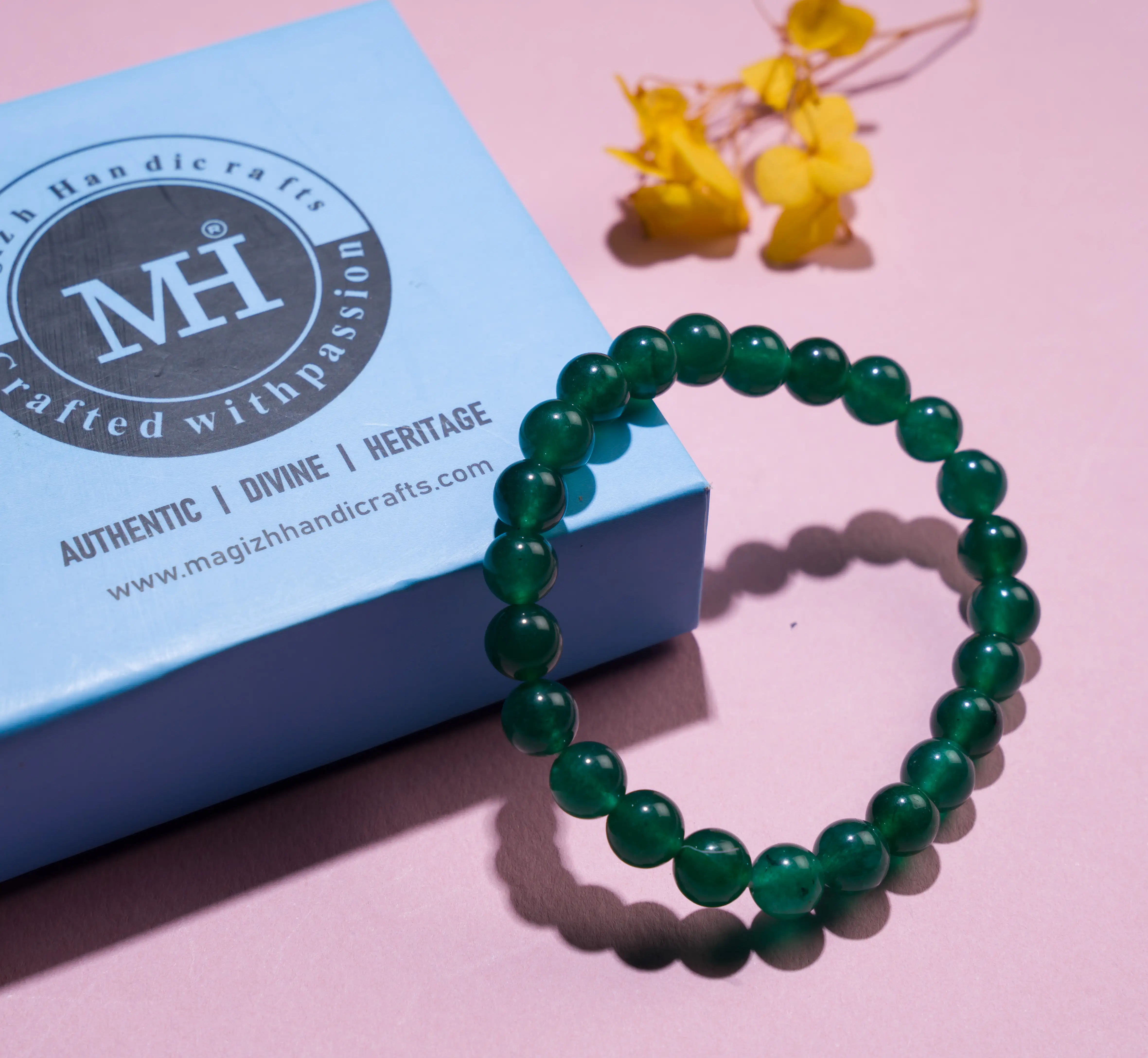 Green Jade crystal Bracelet 8mm - image 3