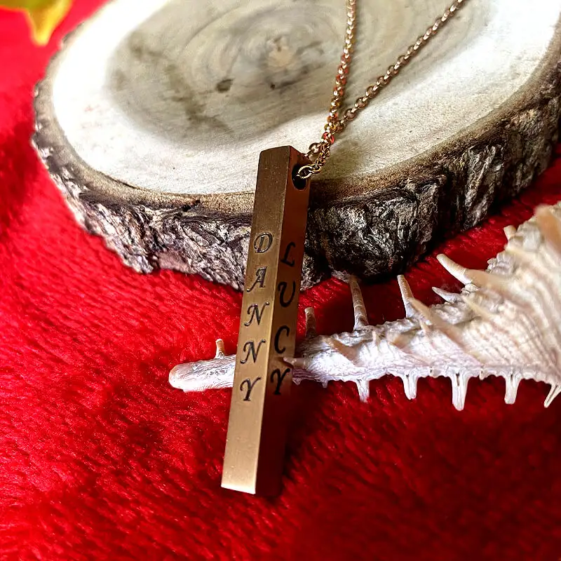 Personalized Stainless steel chain with name - image 3
