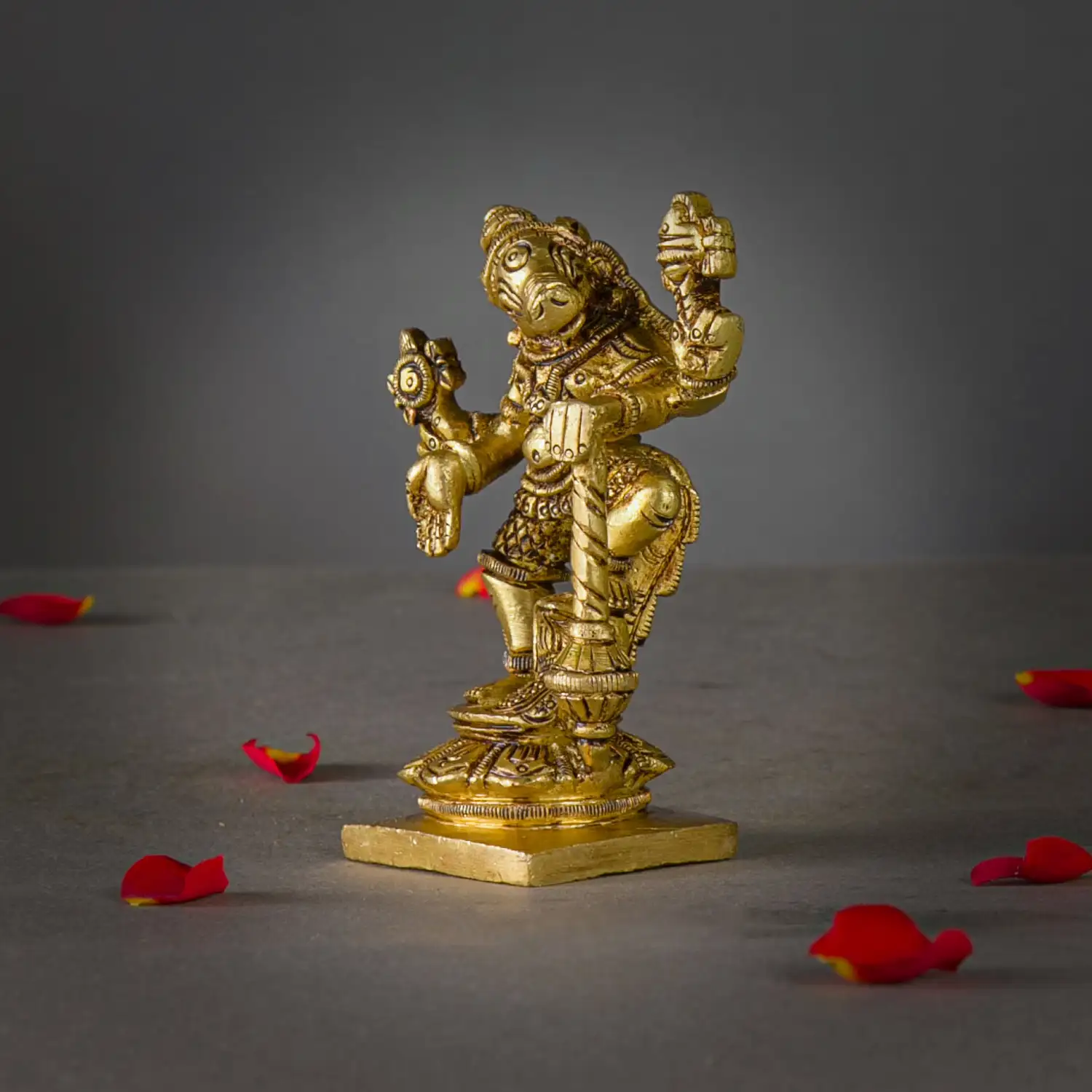 3.5inches brass Hayagiriwar idol - image 3