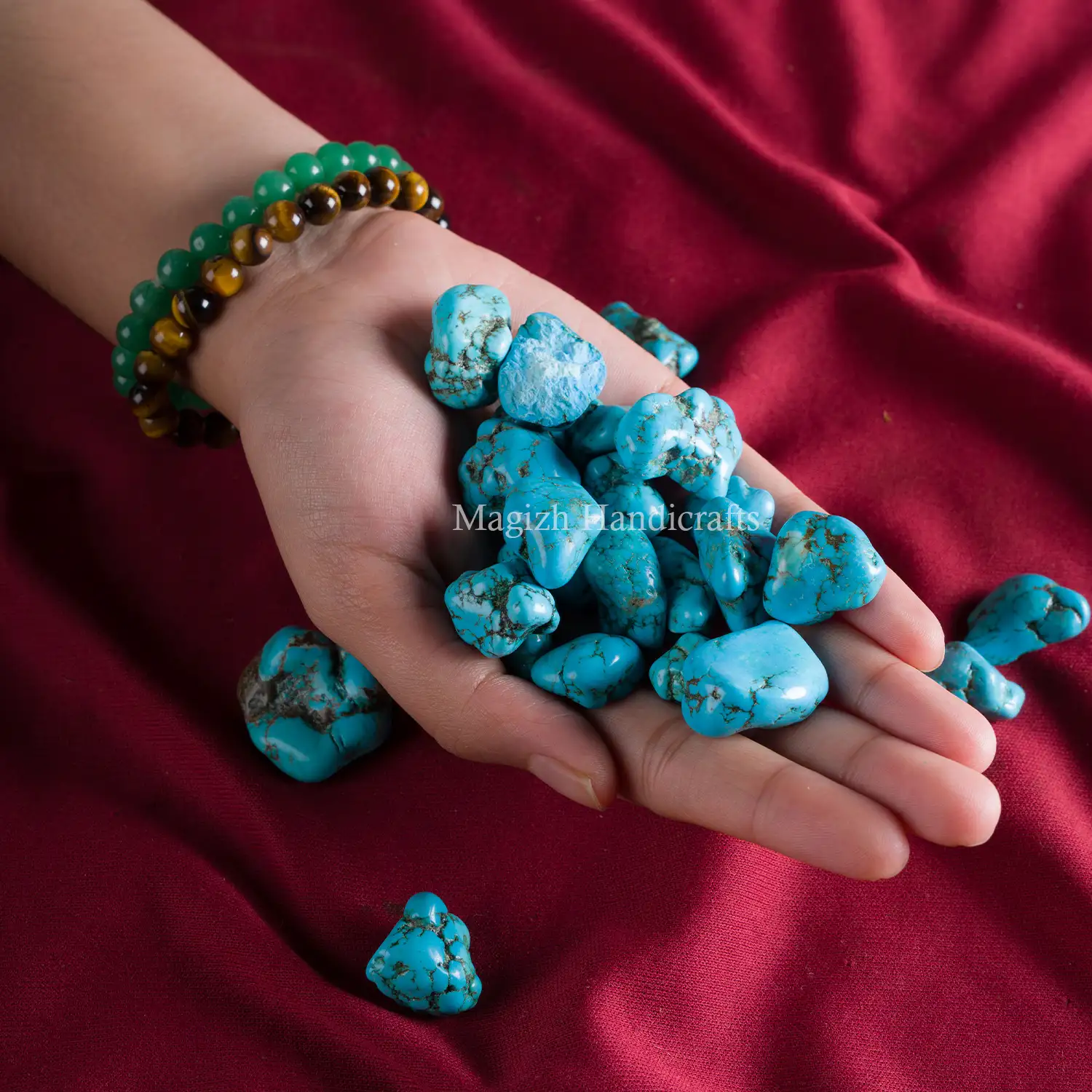 Turquoise tumble stones - image 3