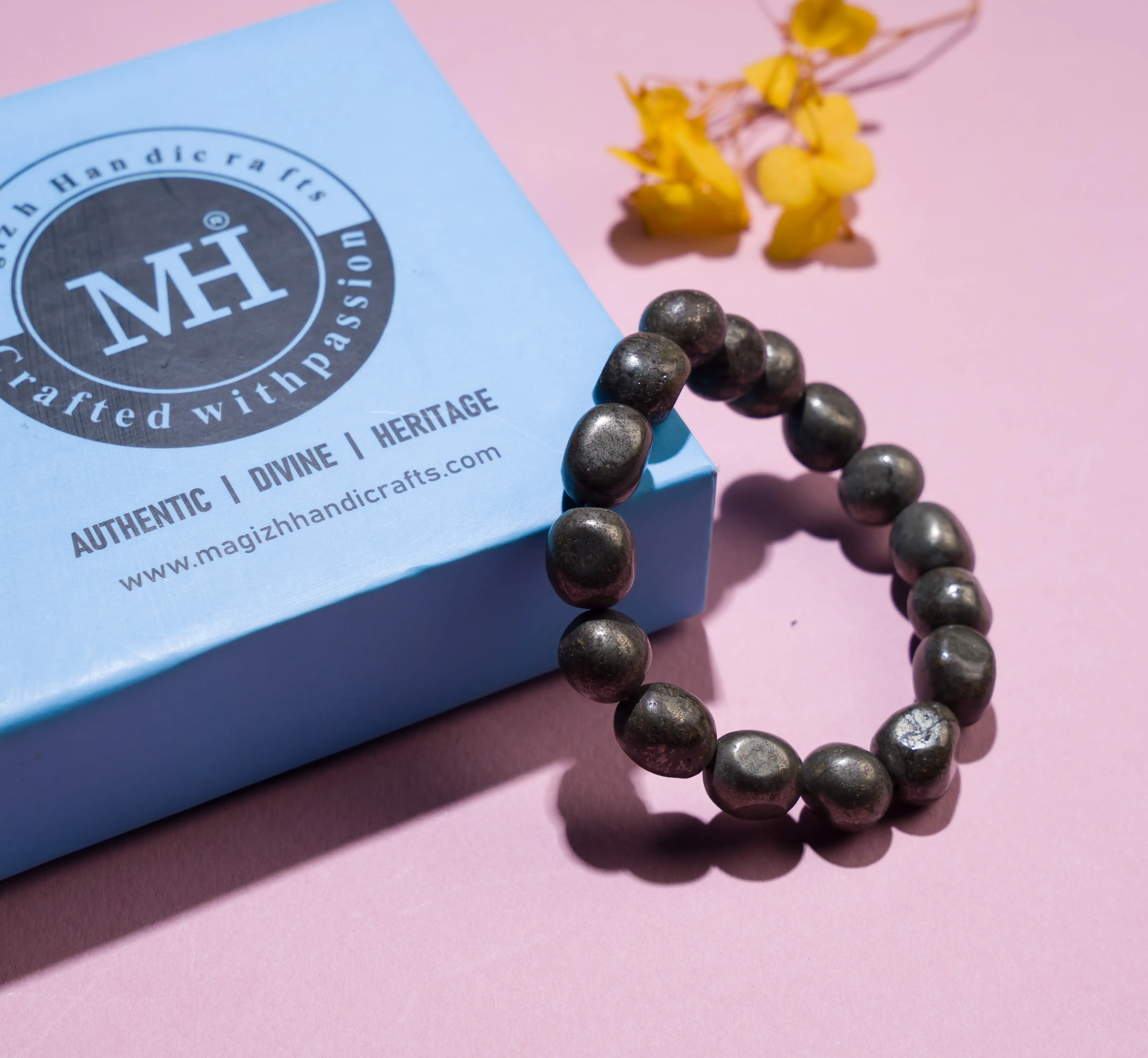 Pyrite crystal Tumble bracelet - image 3