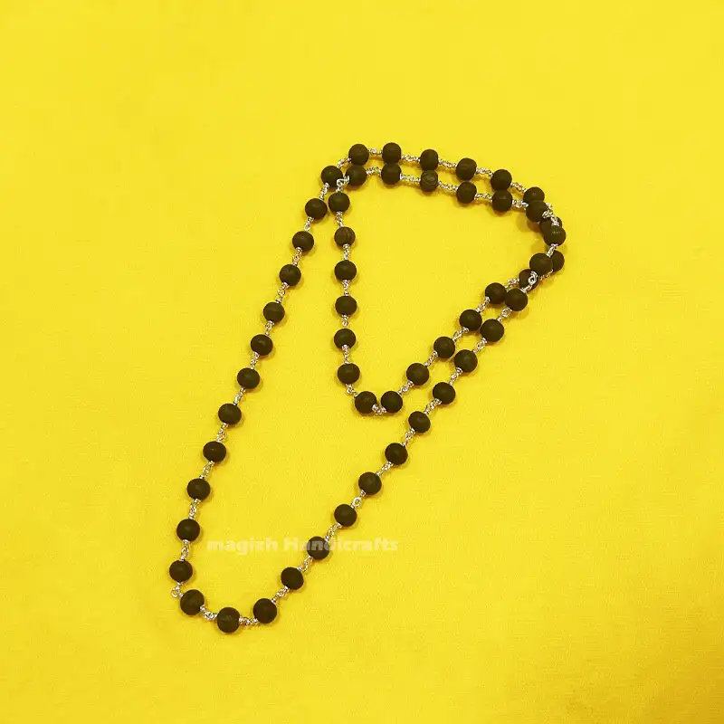 8mm Original karungali mala Original silver - secondary