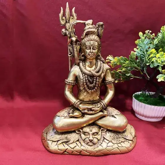 Brass Lord Shiva Aadiyogi