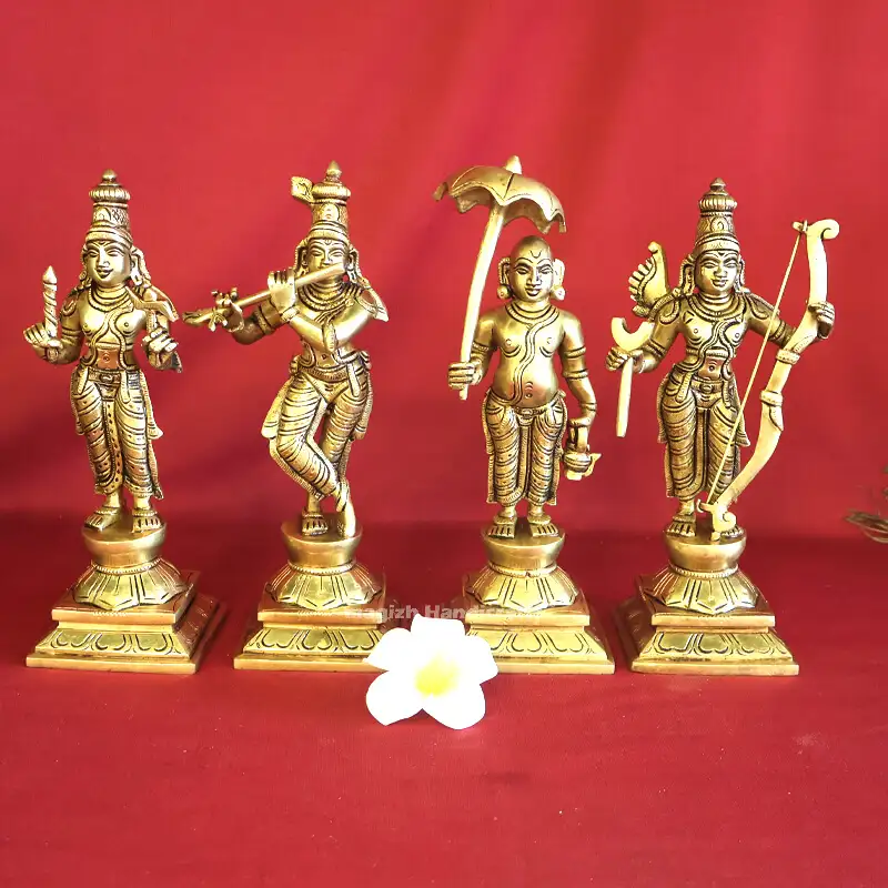 9.5 inches Brass Vishnu Dasavatar Idols SC - image 3
