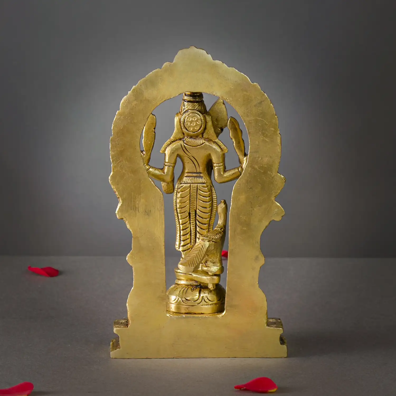 Brass Thiruvachi god Murugan idol - image 4