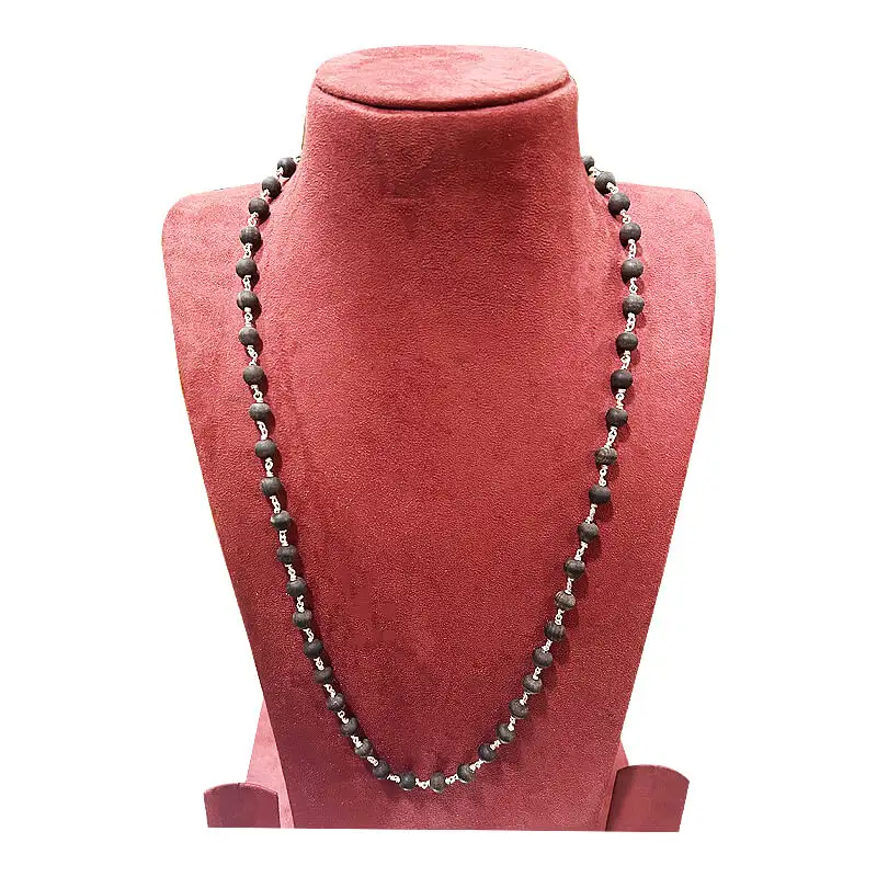 8mm Original karungali mala Original silver - image 4