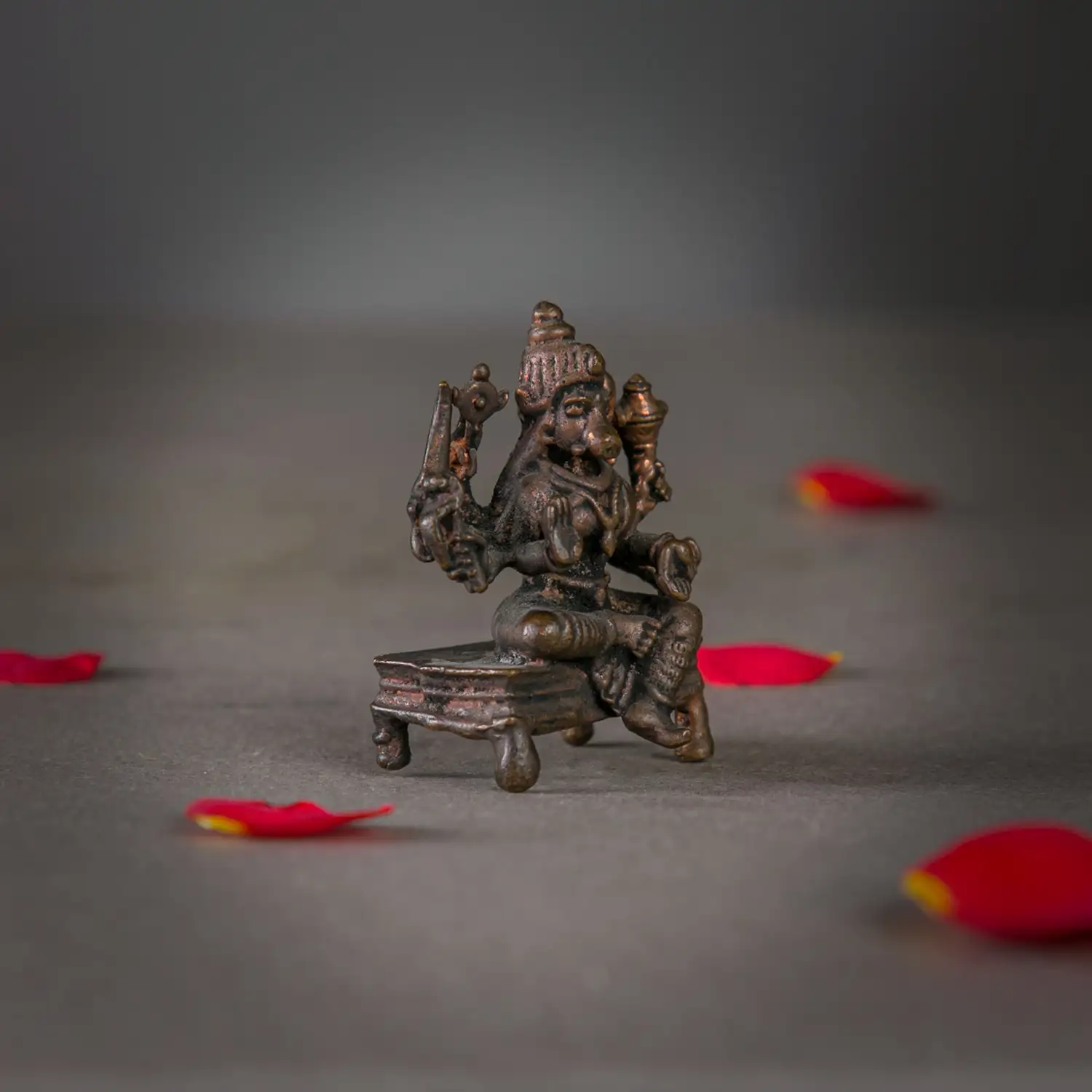 2 inches Copper Varahi amman 8 hands - secondary