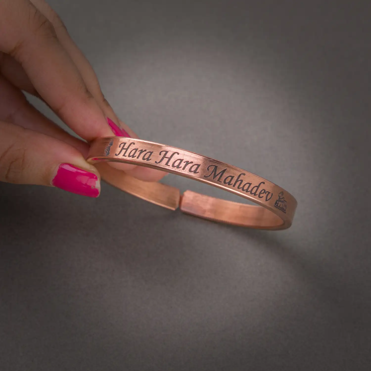 Hara Hara Mahadev Copper Bracelet - image 3