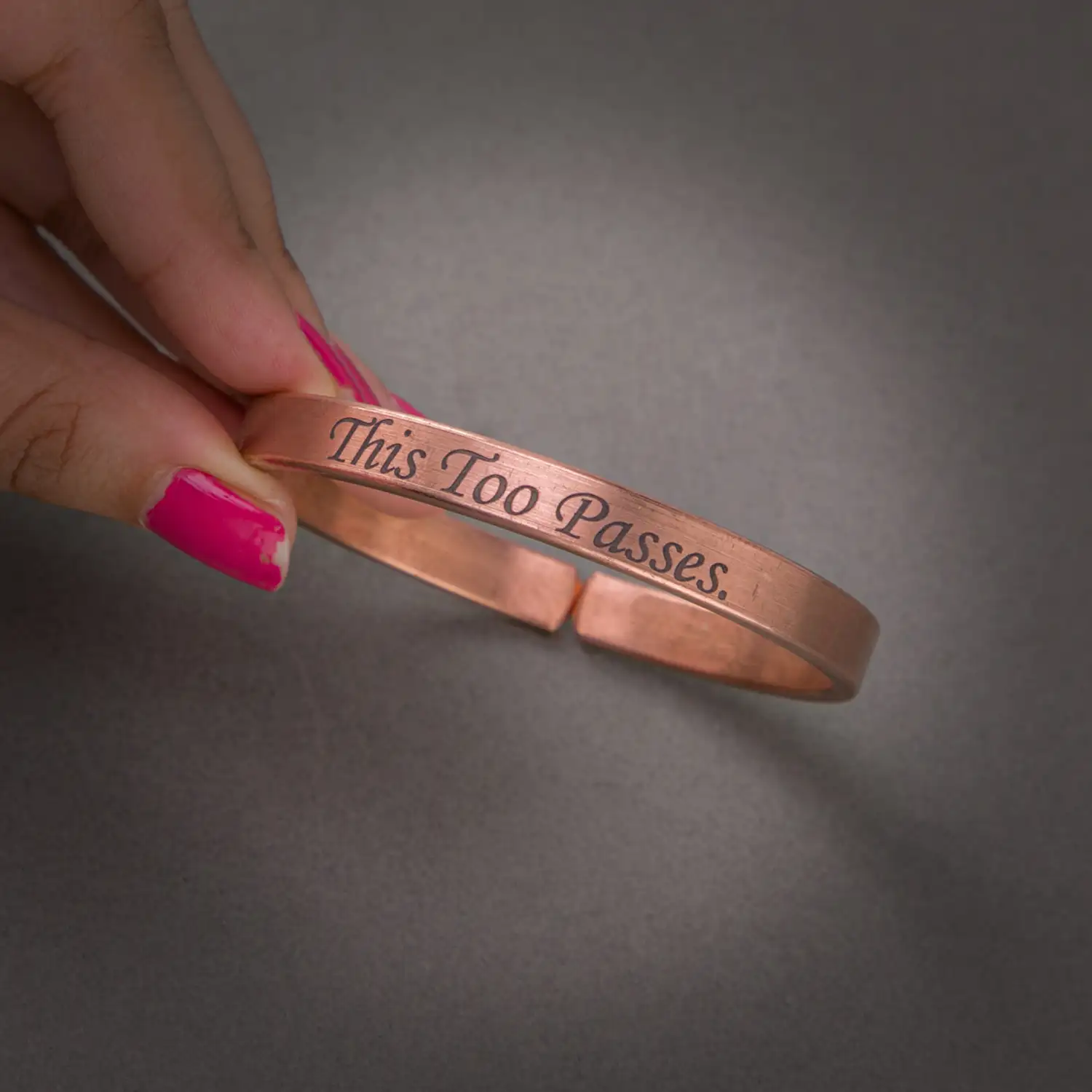 This too passes Pure Copper bracelet for men - 8 mm - secondary