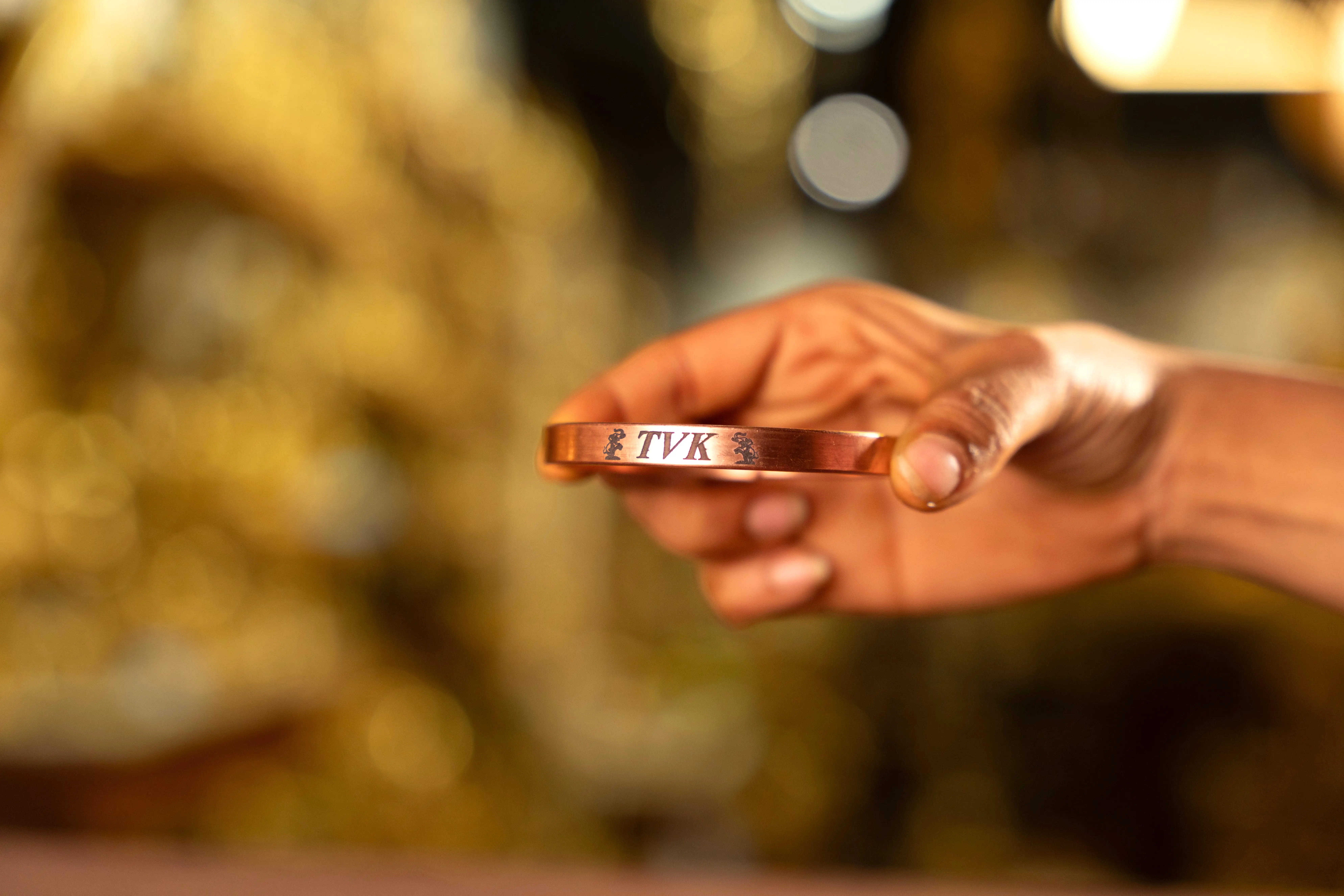 (TVK) Tamilaga Vettri Kazhagam Copper Bracelet - image 3