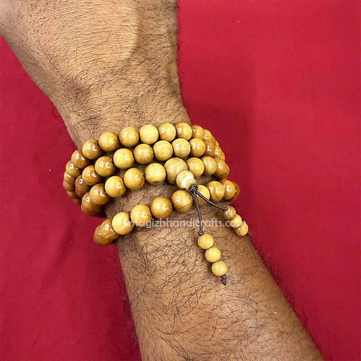 8mm Original Mysore Sandal wood mala – 108 beads - image 4