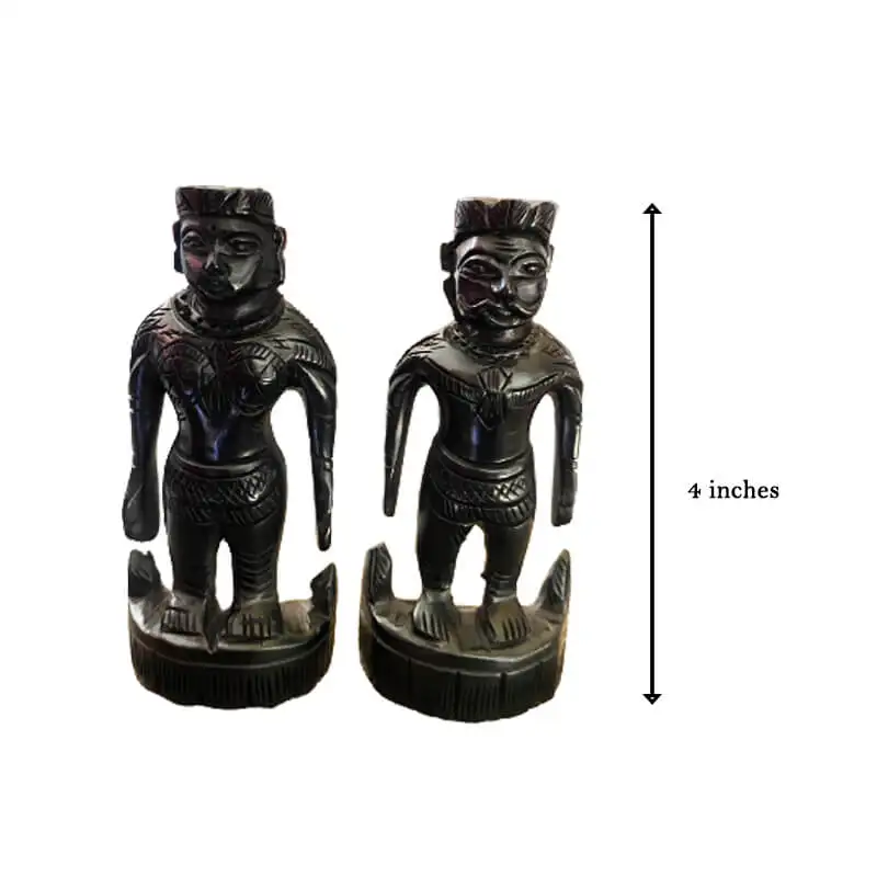 அசல் கருங்காலி மர மரப்பாச்சி பொம்மை (4 அங்குலம்) - image 3