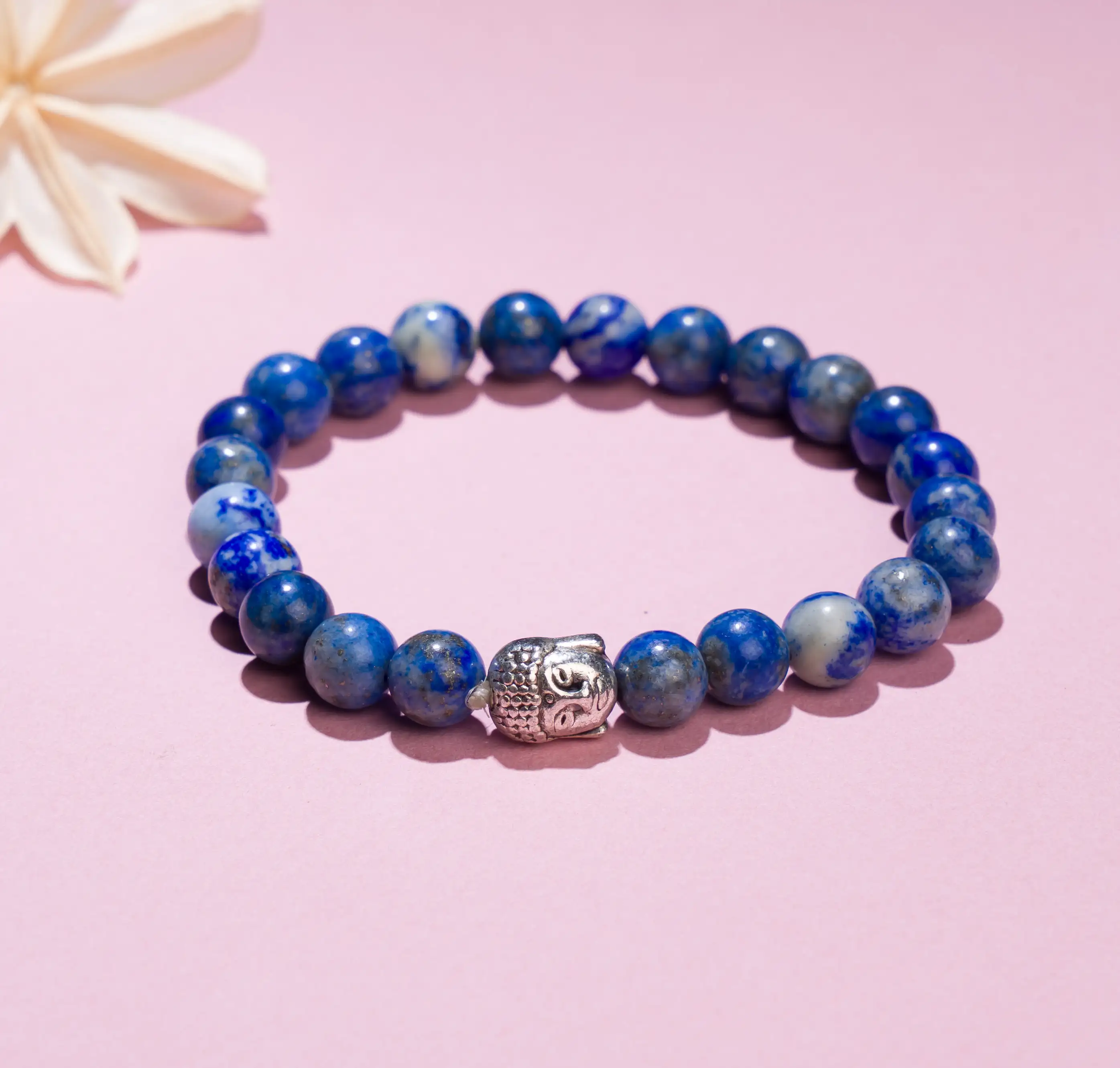 8mm Lapis Lazuli stone Crystal bracelet with buddha
