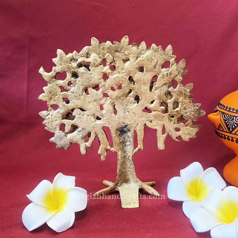 7.5 inches table top Brass karpaga vriksham tree - secondary