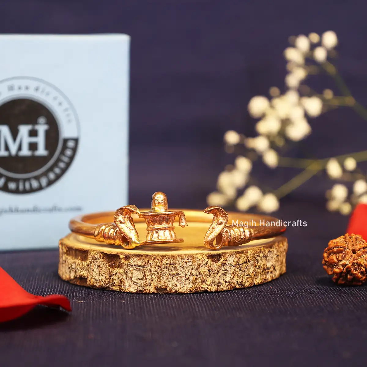 Two Snake and Lingam Impon Bracelet