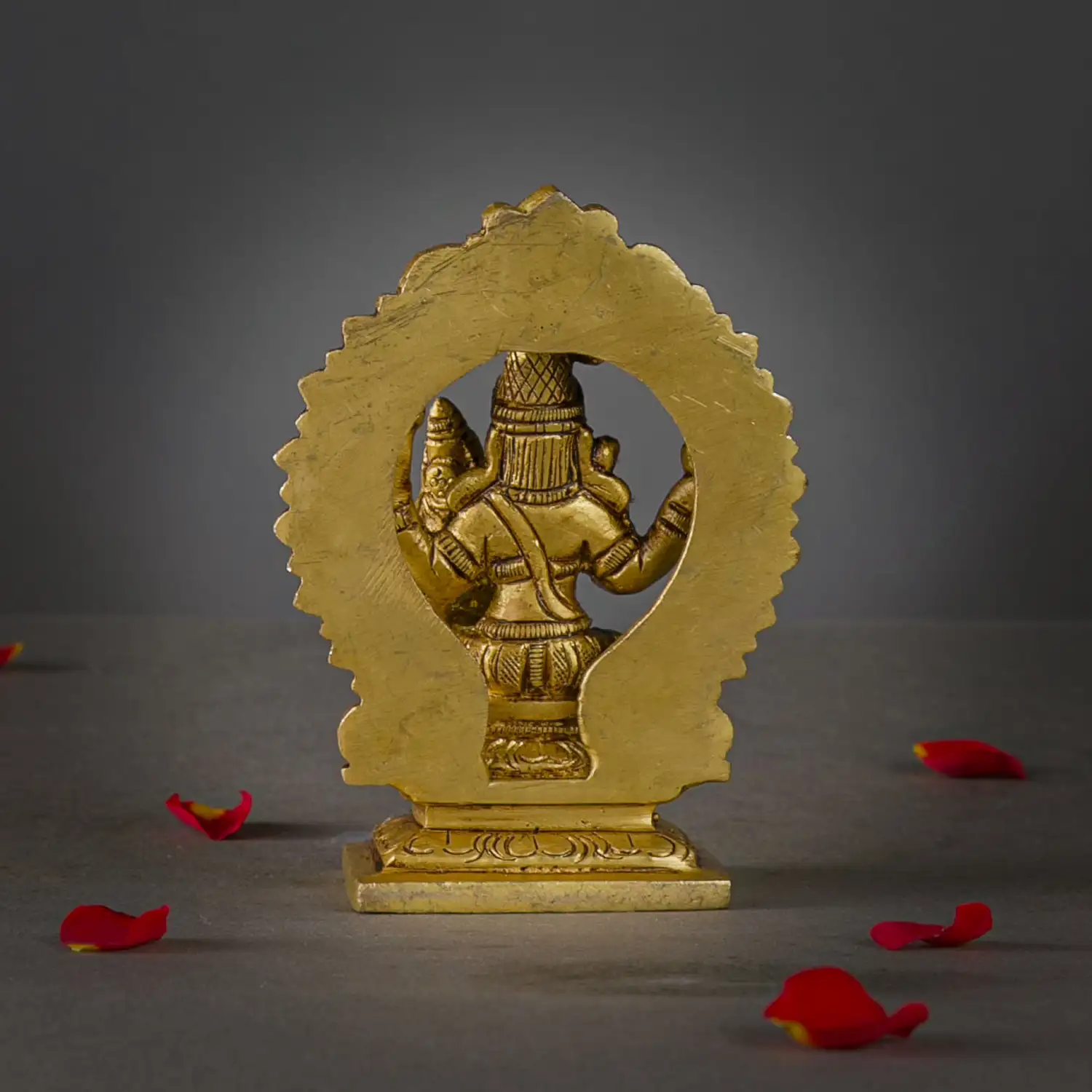 4 inches Swarna Akarshana Bhairava brass idol - image 4