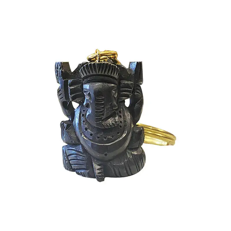 Original Karungali / Ebony wood Lord Ganesha key chain - image 3