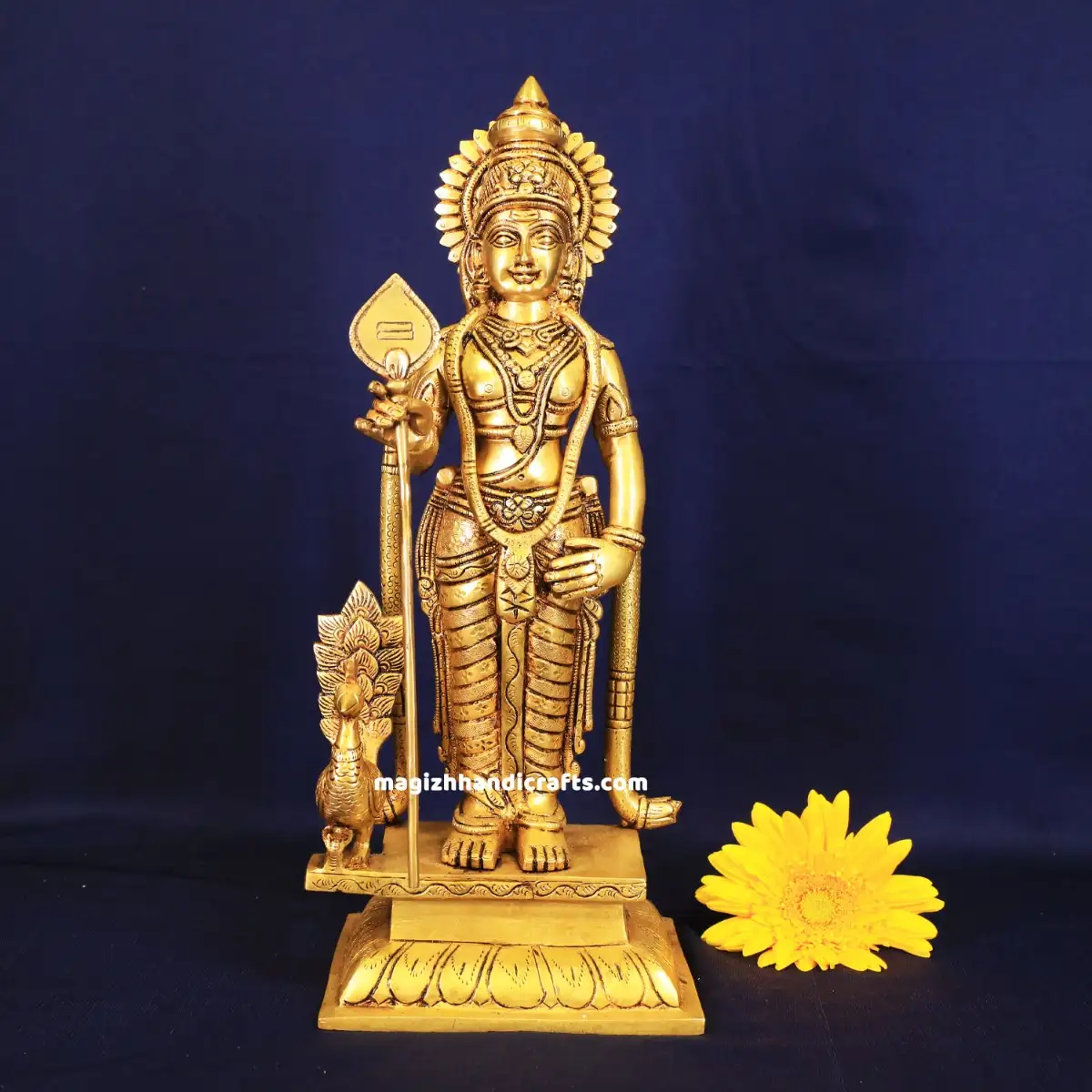Brass Malaysia Murugan Idol - 15 inches