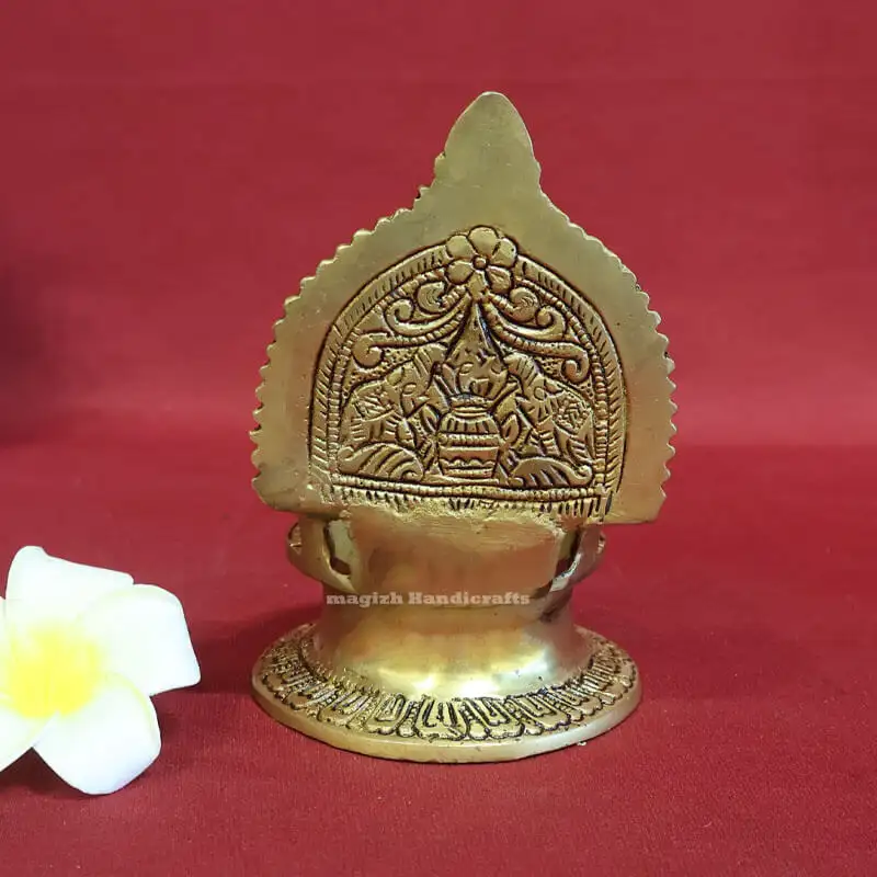 5 inches Brass Ashta Lakshmi Lamp - image 4