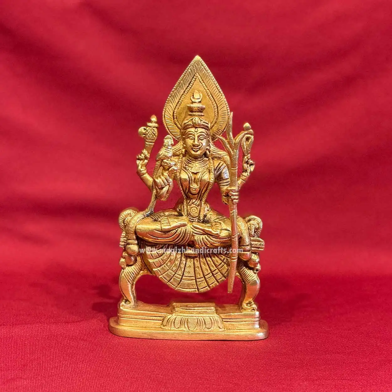 7.5 inches Brass Kamakshmi amman idol - image 1
