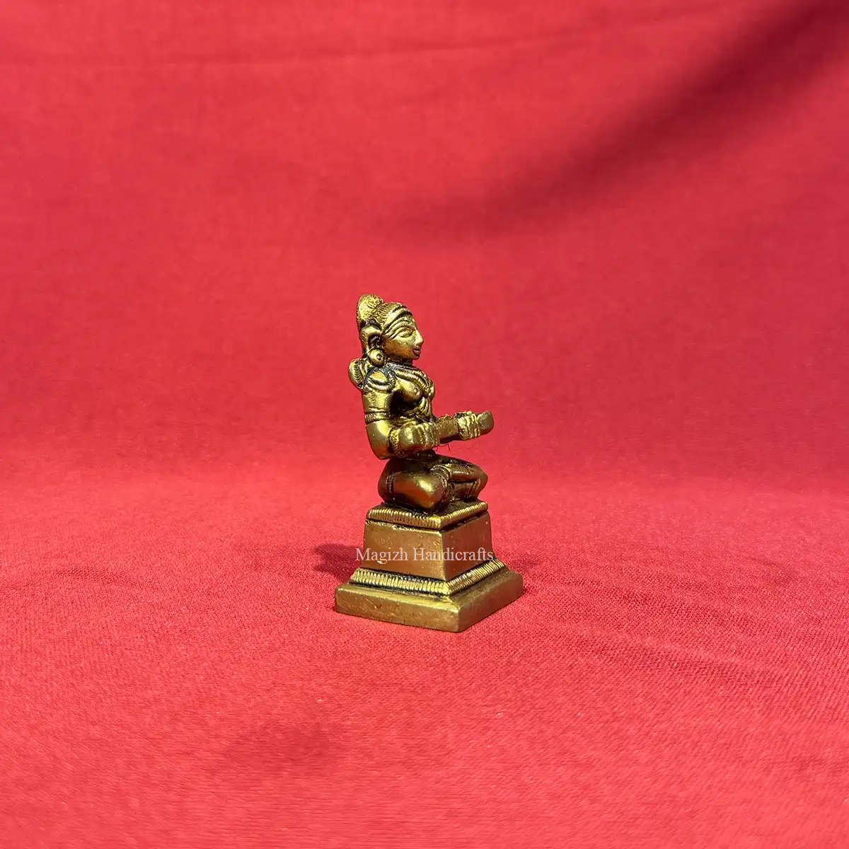 2.5 inches brass goddess Annapoorni devi idol - image 3