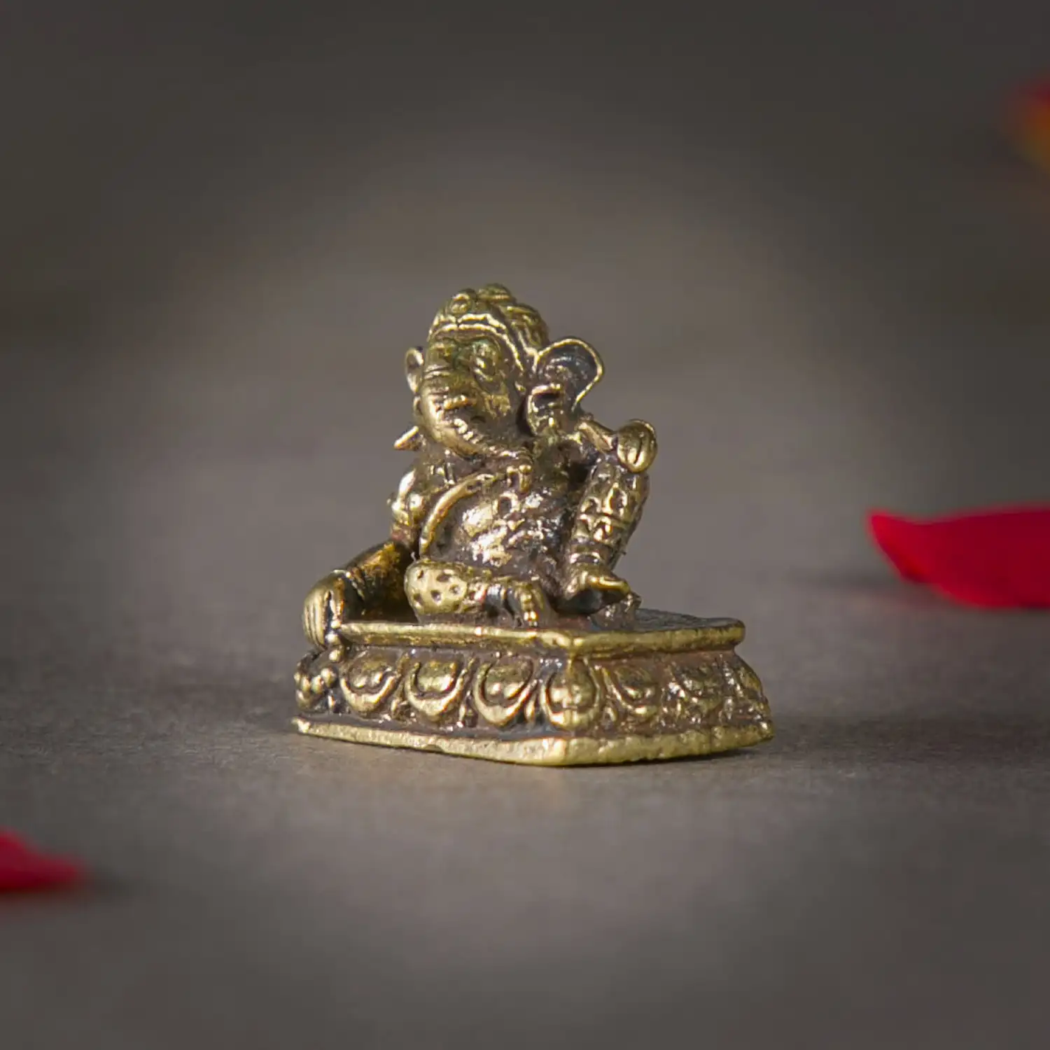 1 inch mini Cool sitting Sofa Ganesha Idol - secondary