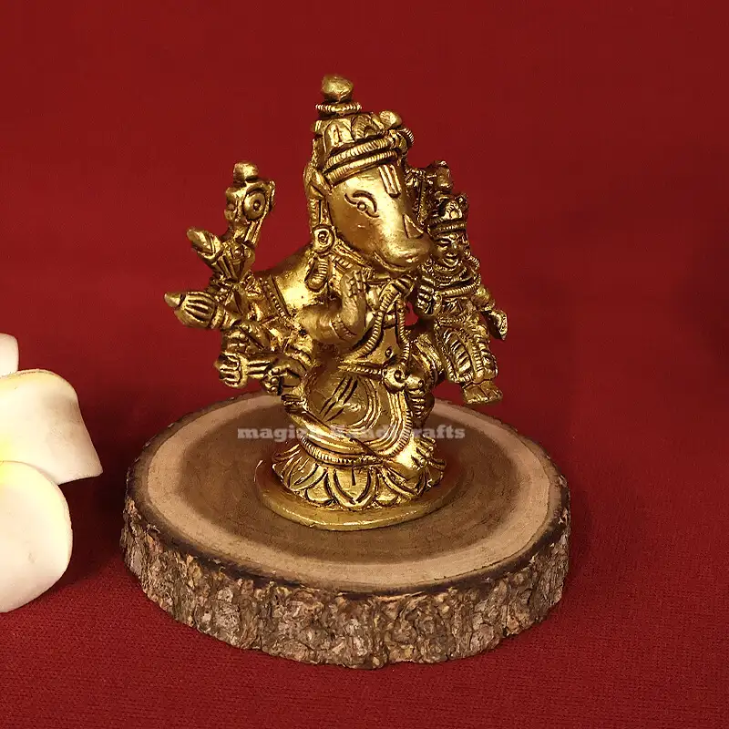 Brass Sitting Lakshmi Hayagriva idols - secondary