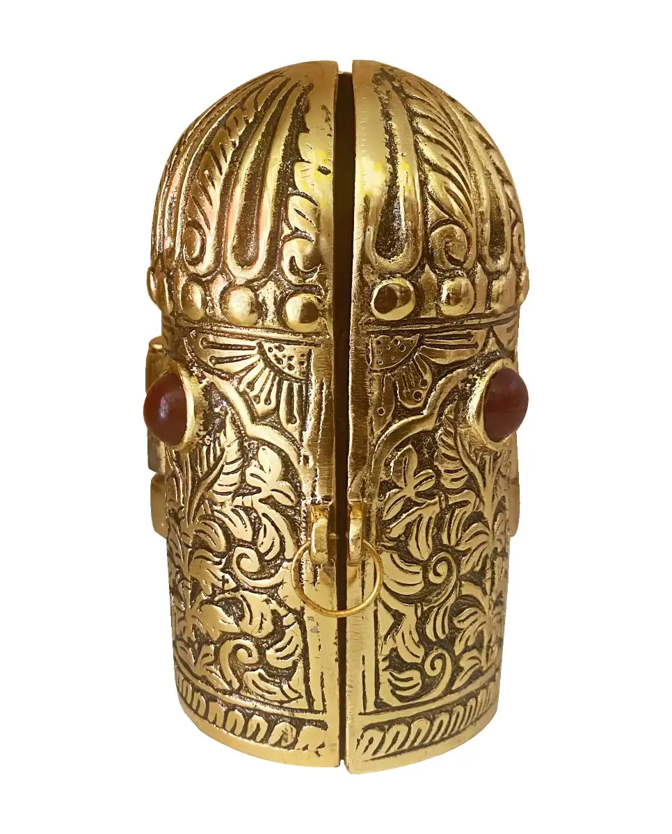 Aluminium gold brass Rama lakshman seetha Hanuman darbar statue - image 4