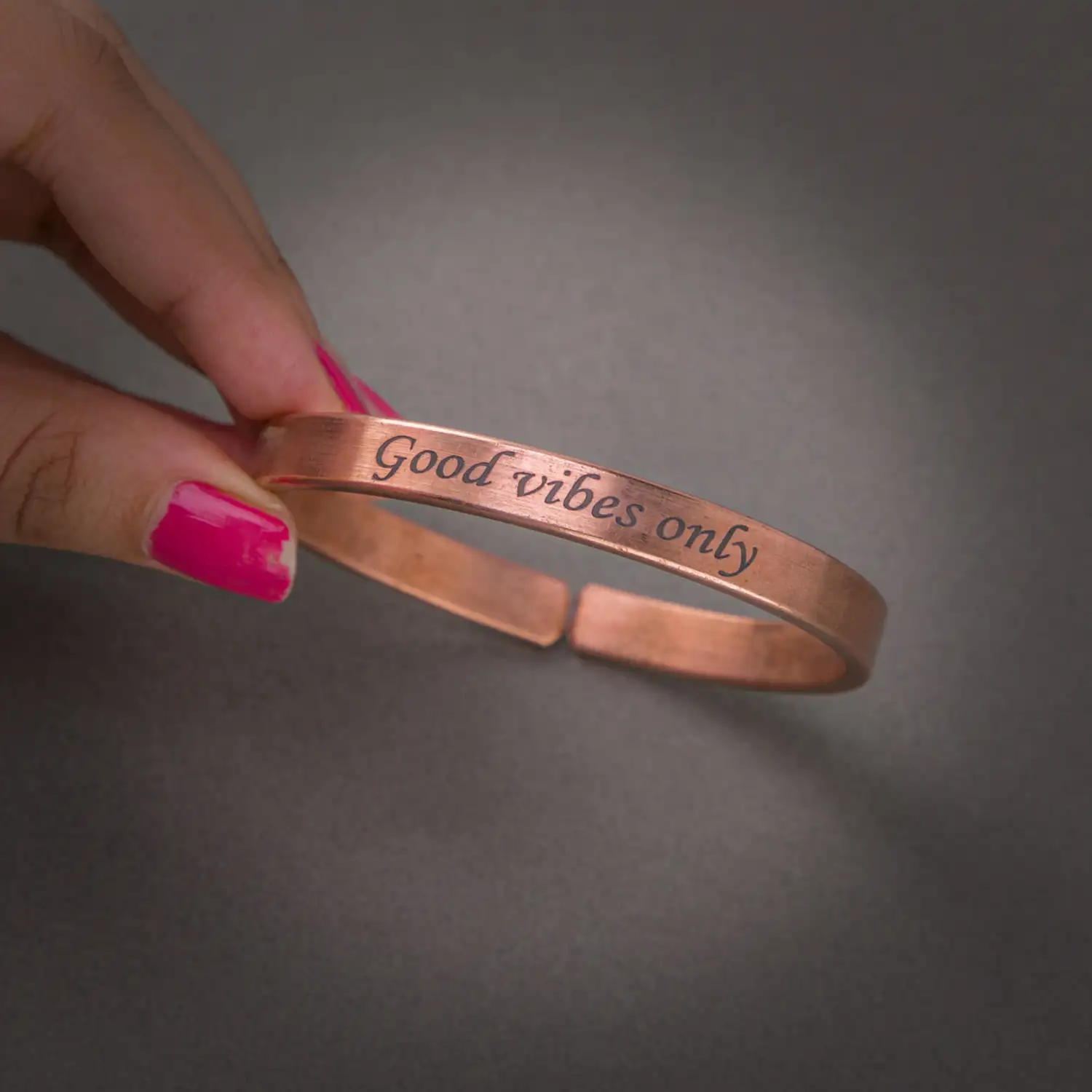 Good vibes only Pure Copper Bracelet - image 3