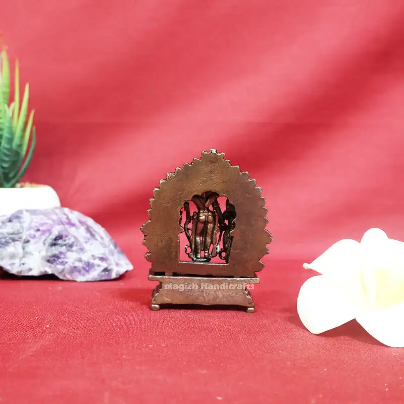 3inches Copper Ram darbar idol - secondary